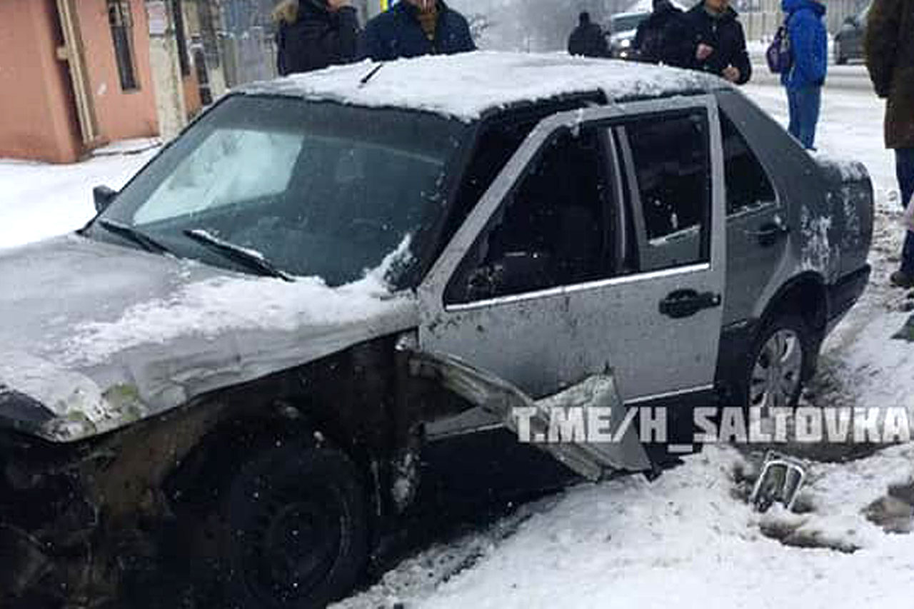 Маршрутка попала в аварию