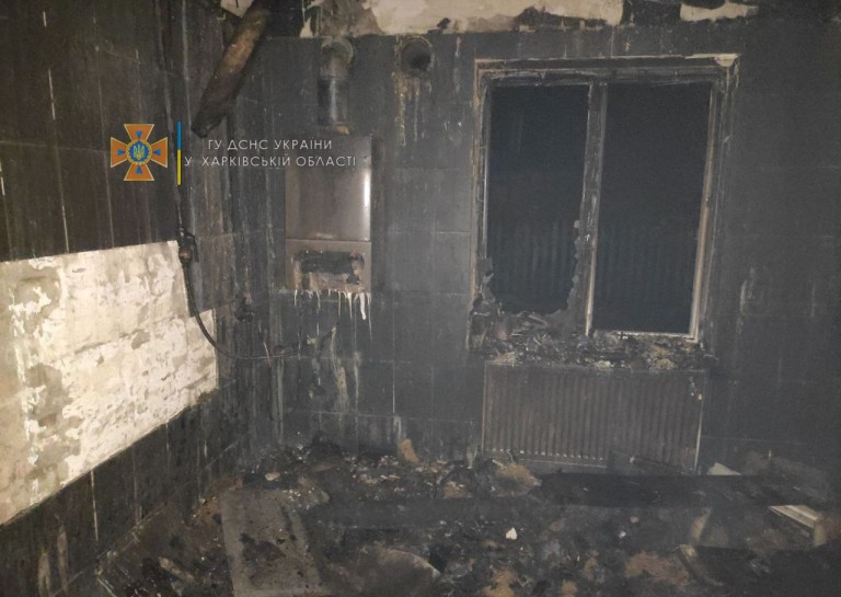 В сгоревшем доме под Харьковом нашли труп