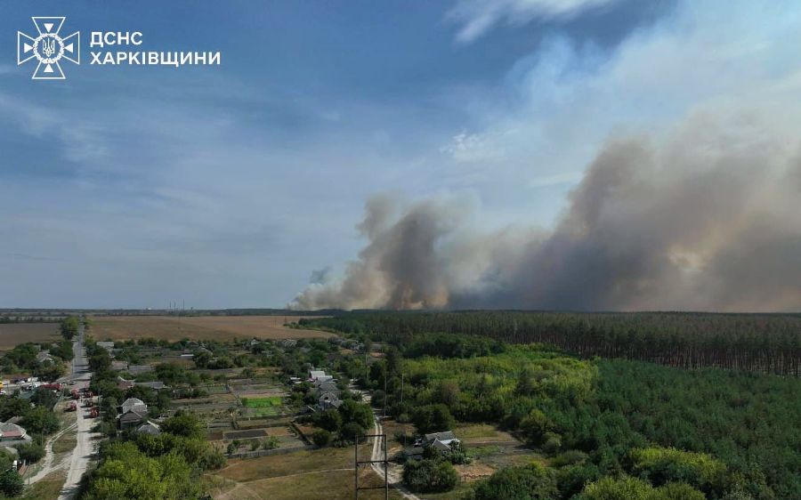 Пожар возле Балаклеи