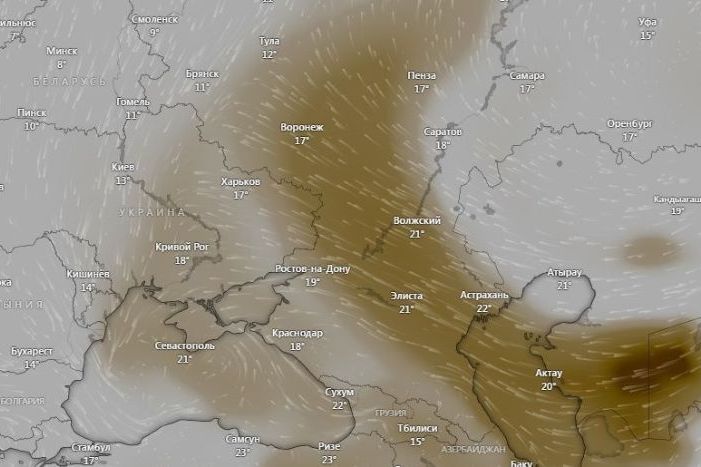 Карта пилової бурі