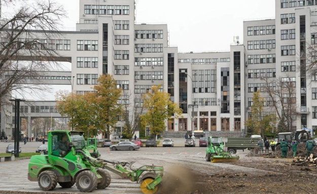 наслідки обстрілу Держпрому