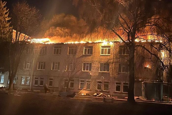 Пожар в Золочевской больнице