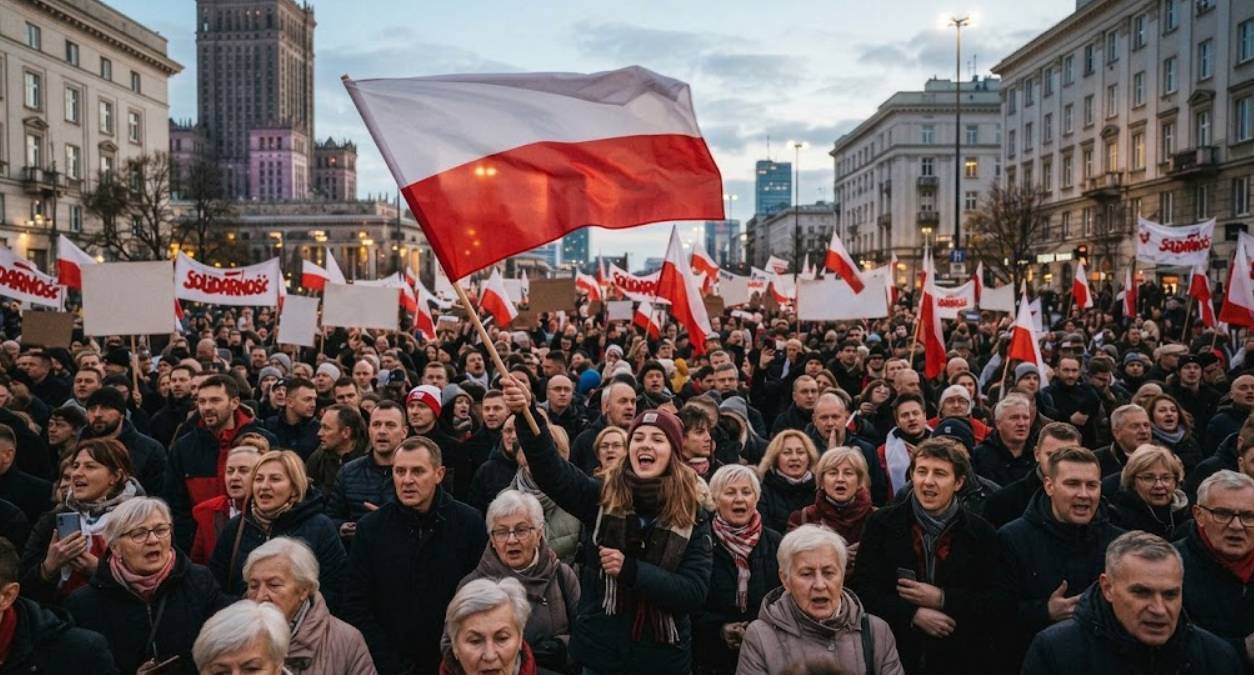 Полиция у суда и президент, развернувший самолёт: что происходит в Польше